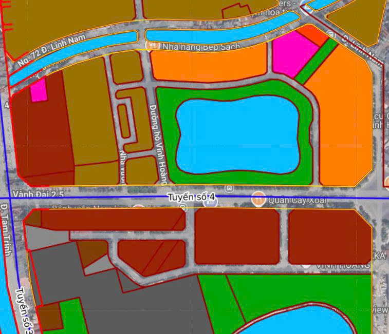Cách đọc màu trên bản đồ quy hoạch