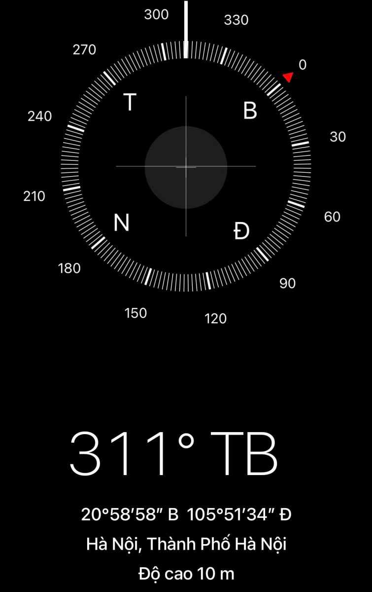 Dùng la bàn để đo hướng căn nhà bán
