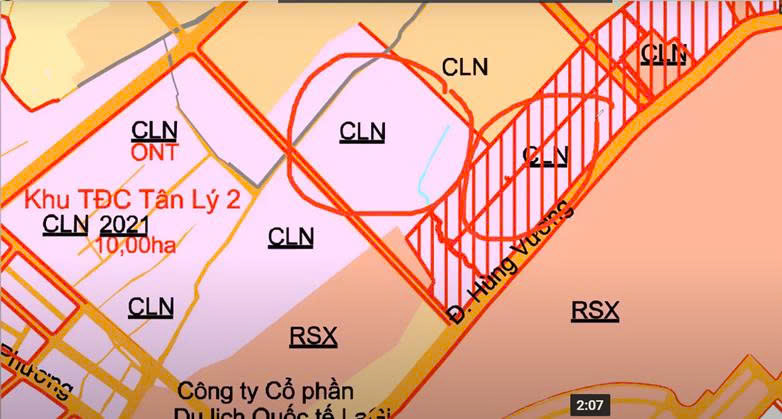 đất chuẩn bị lên thổ cư có dấu sọc